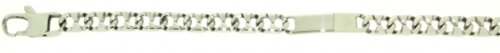Bracciale targa catena Acciaio