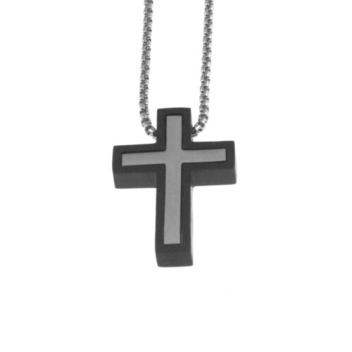 Collana croce in Acciaio