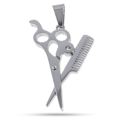 Collana Acciaio pettine forbice