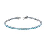 Bracciale tennis 18cm 3mm in arg 925%