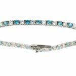 Bracciale tennis 18cm in arg 925%