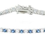 Bracciale tennis 18cm in arg 925%
