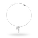 Bracciale corno smalto +quadrifoglio in in Argento 925