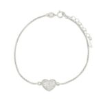 Bracciale cuore zk  in arg 925%