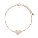Bracciale cuore zk  in arg 925%
