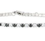 bracciale mini tennis 2mm in argento 925%