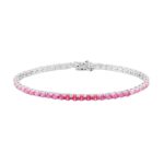 Bracciale tennis 18cm in arg 925%