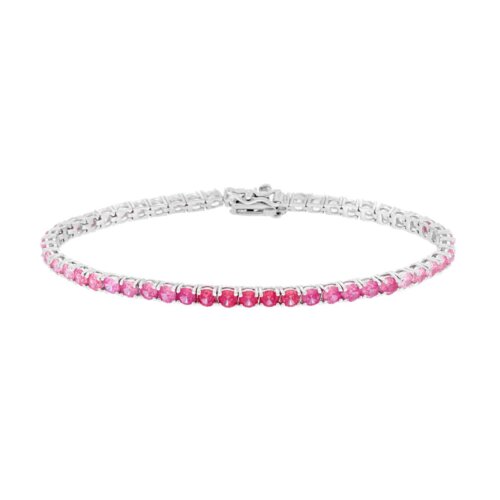 Bracciale tennis 18cm in arg 925%