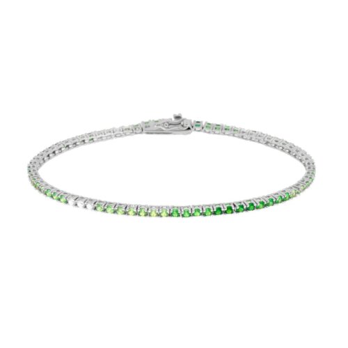 Bracciale tennis 18cm in arg 925%