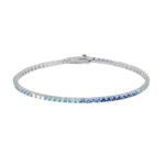 Bracciale tennis 18cm in arg 925%