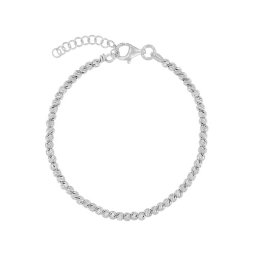 bracciale sfera disco in arg 925%