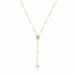 Collana Rosario Zirco Y in arg 925%
