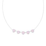 Collana forzatina con cuori in Argento 925