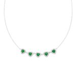 Collana forzatina con cuori in Argento 925