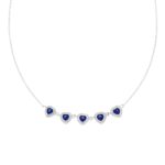Collana forzatina con cuori in Argento 925