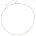 Collana tennis in arg 925%