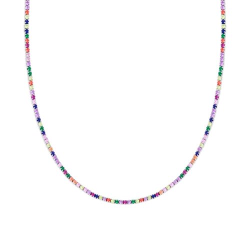 Collana tennis in arg 925%