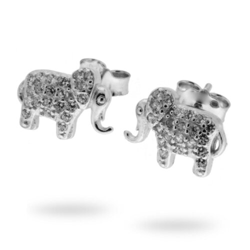 Orecchino elefante zk in arg 925%