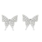 orecchino farfalla zk argento 925%