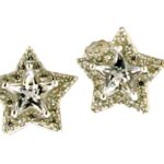 oreccchino pietra stella zk in argento 925%