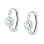 Cerchio scattino 12mm fiore zk in arg 925%