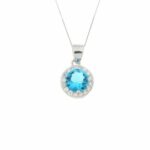 collana pietra tonda zk in arg 925%