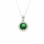 collana pietra tonda zk in arg 925%