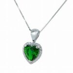 collana cuore pietra zk in arg 925%