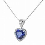 collana cuore pietra zk in arg 925%