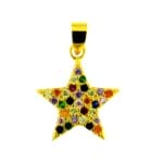 Pendente stella zk in argento 925%