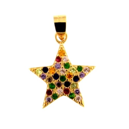 Pendente stella zk in argento 925%