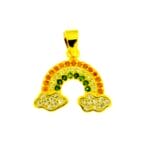 Pendente rainbow zk in argento 925%