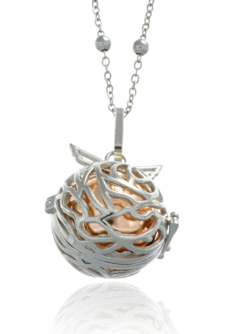 Collana chiama angeli in acciaio
