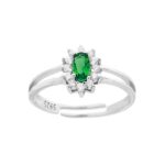 anello pietra piccolo in arg 925% regolabile
