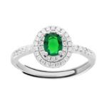 anello ovale zk in arg 925% regolabile