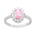 Anello Zircone ovale