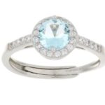 anello tondo zk in argento 925% regolabile