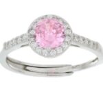 anello tondo zk in argento 925% regolabile