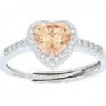 anello cuore pietra in argento 925%