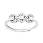 Anello trilogy in arg 925% regolabile