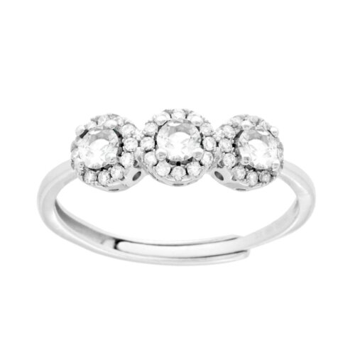 Anello trilogy in arg 925% regolabile