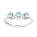 Anello trilogy in arg 925% regolabile
