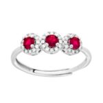Anello trilogy in arg 925% regolabile