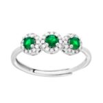 Anello trilogy in arg 925% regolabile