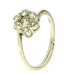 Anello fiore zk in arg 925% regolabile