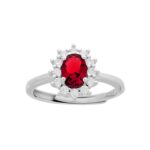 anello pietra  ovale con cornice zk arg925% regolabile