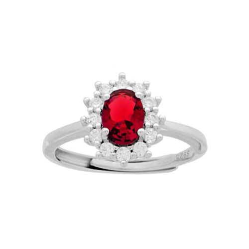 anello pietra  ovale con cornice zk arg925% regolabile