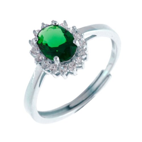 anello pietra  ovale con cornice zk arg925% regolabile