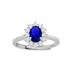 anello pietra  ovale con cornice zk arg925% regolabile