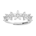 anello veretta fiori zk in arg 925%